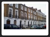 Victorian terraces in Gibson Square, N1.